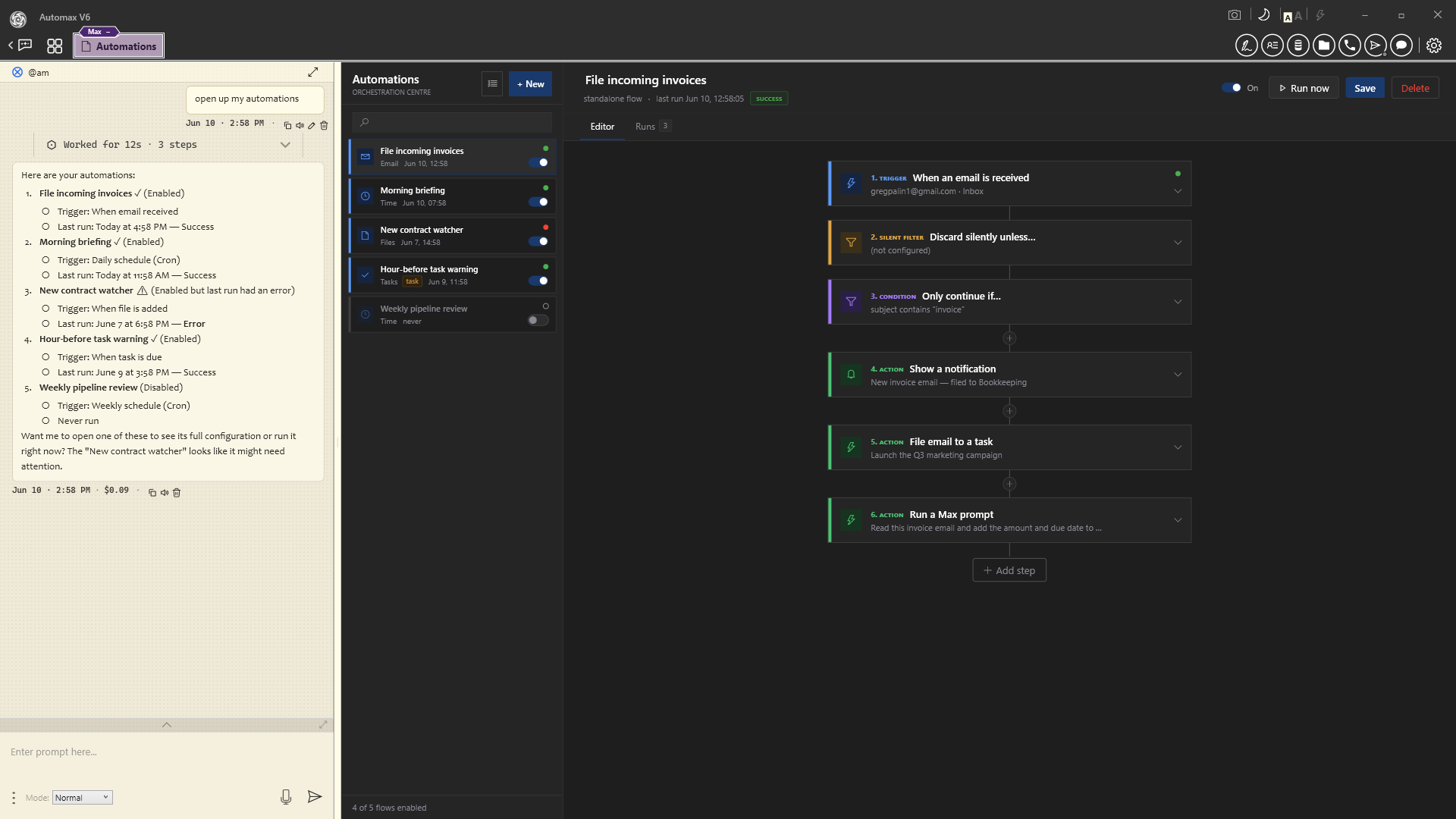 Orchestrator screenshot